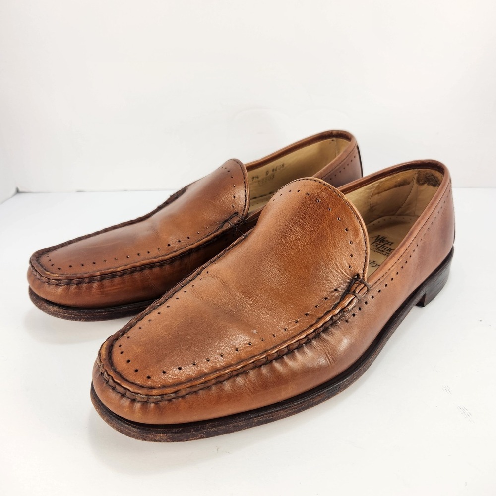 Allen Edmonds Men's 9.5D Brown Leather Venetian Loafers USA Dress Casual Shoes